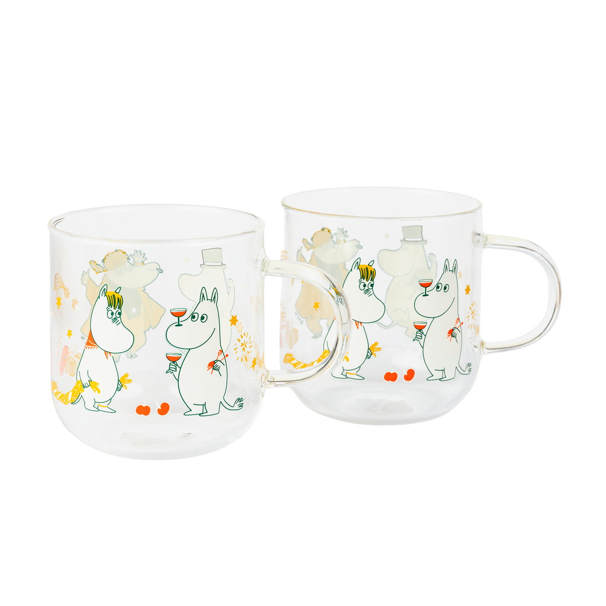 Moomin Gift Of Love Glass Mug 30cl 2set - The Official Moomin Shop