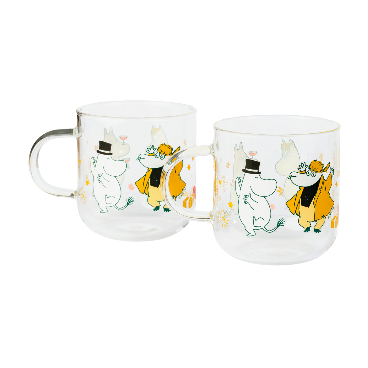 Moomin Gift Of Love Glass Mug 30cl 2set - The Official Moomin Shop