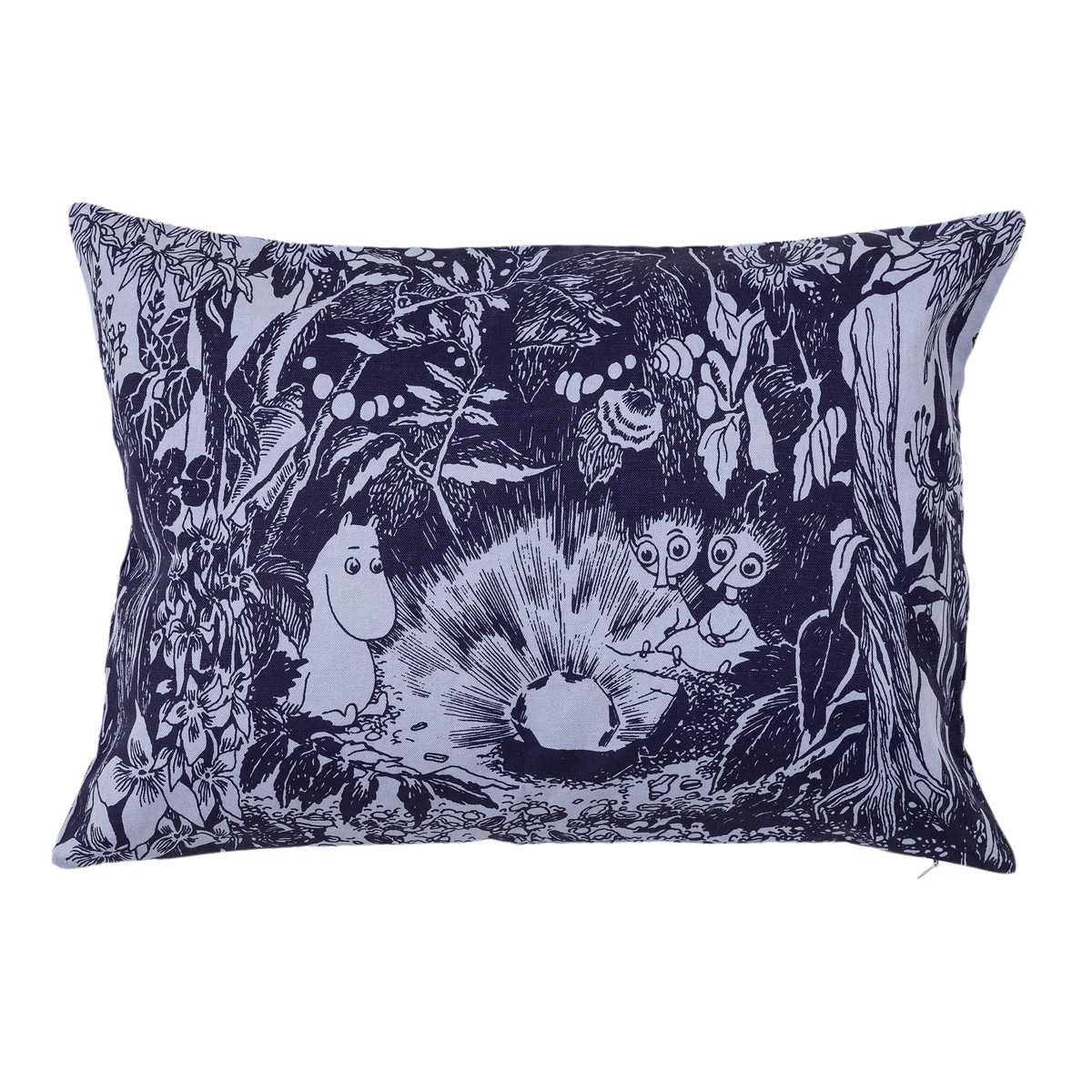 Moomin Mystical Forest Cushion Cover Blue - The Official Moomin Shop