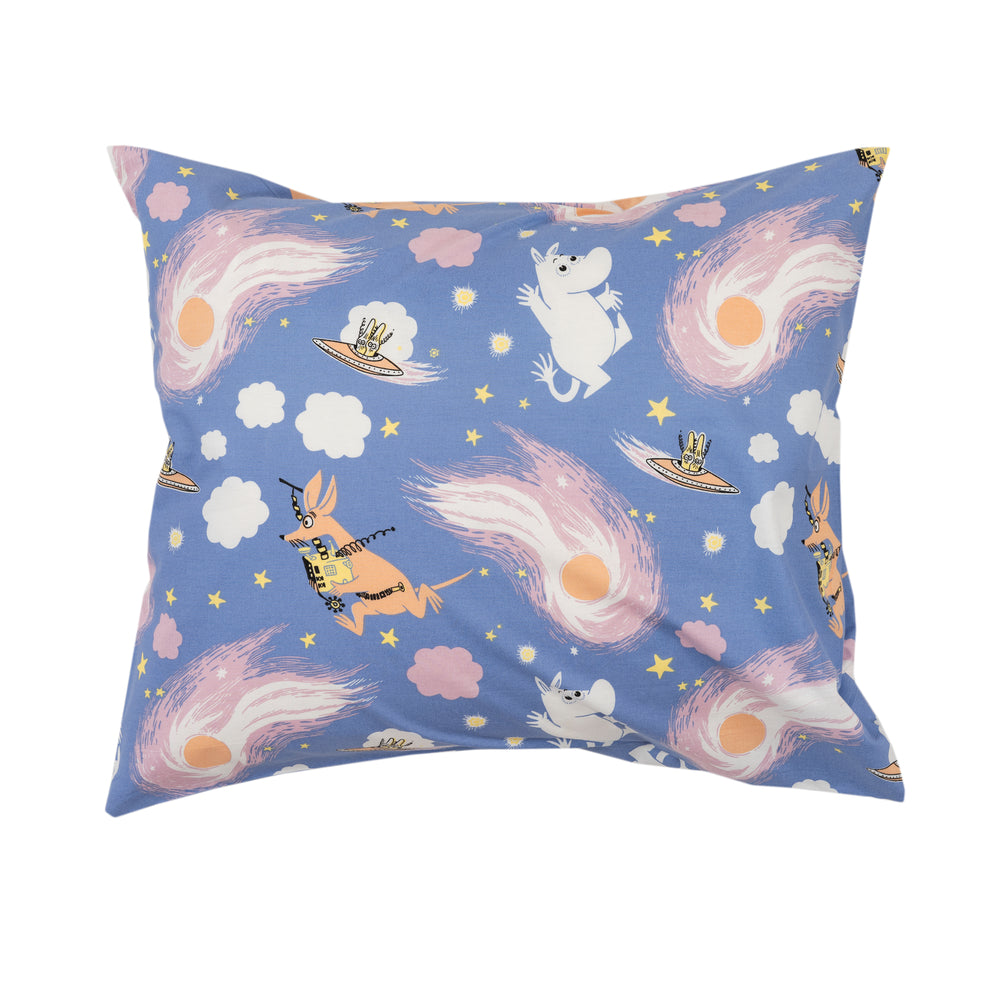 Moomin Space Adventure Pillowcase Blue - The Official Moomin Shop