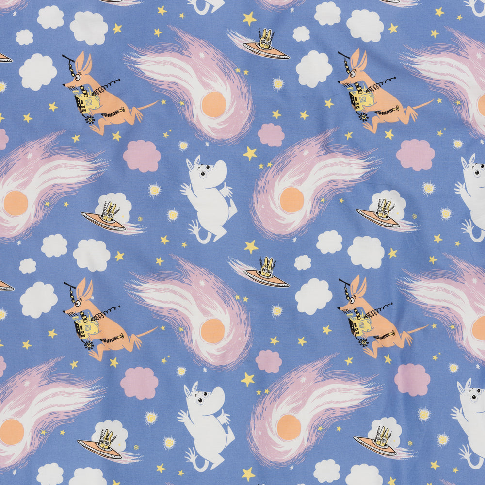 Moomin Space Adventure Pillowcase Blue - The Official Moomin Shop
