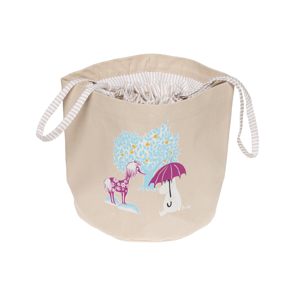 Moomin Under The Umbrella Storage Basket 24cm - The Official Moomin Shop