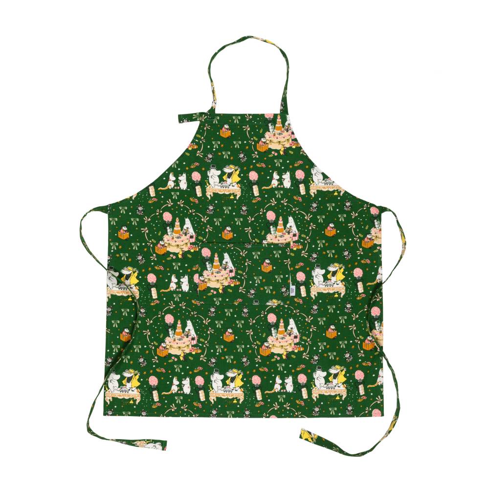 Moomin Gift Of Love Apron Green - The Official Moomin Shop