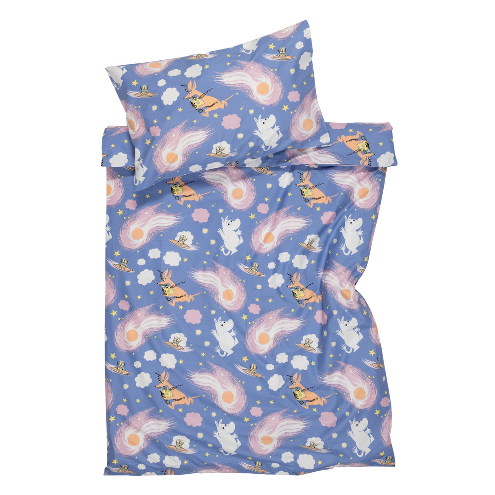 Moomin Space Adventure Pillowcase Blue - The Official Moomin Shop