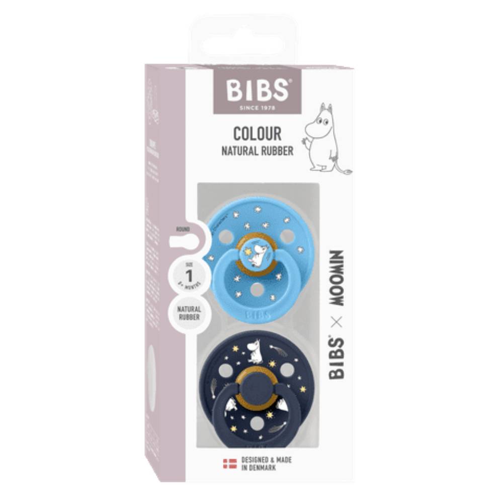 Moomin Good Night Pacifier 2pack Blue - The Official Moomin Shop