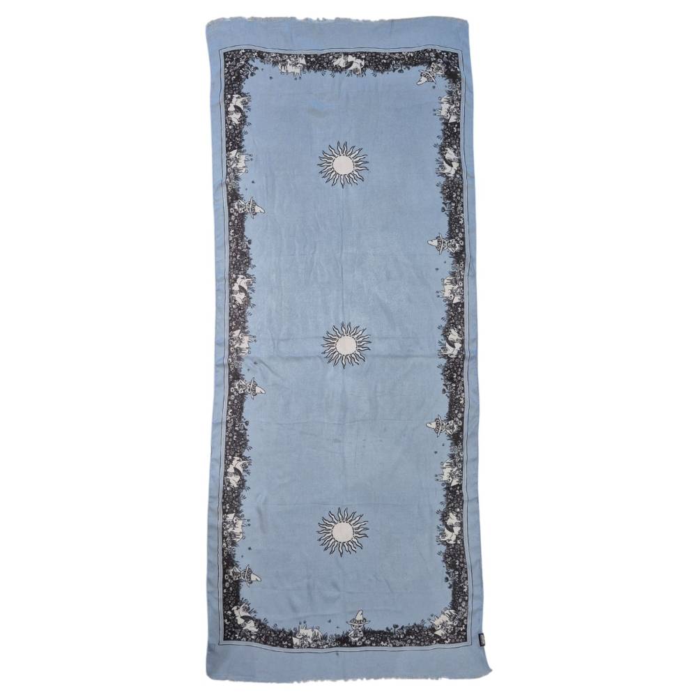Moomintroll Lyocell Scarf Blue - The Official Moomin Shop