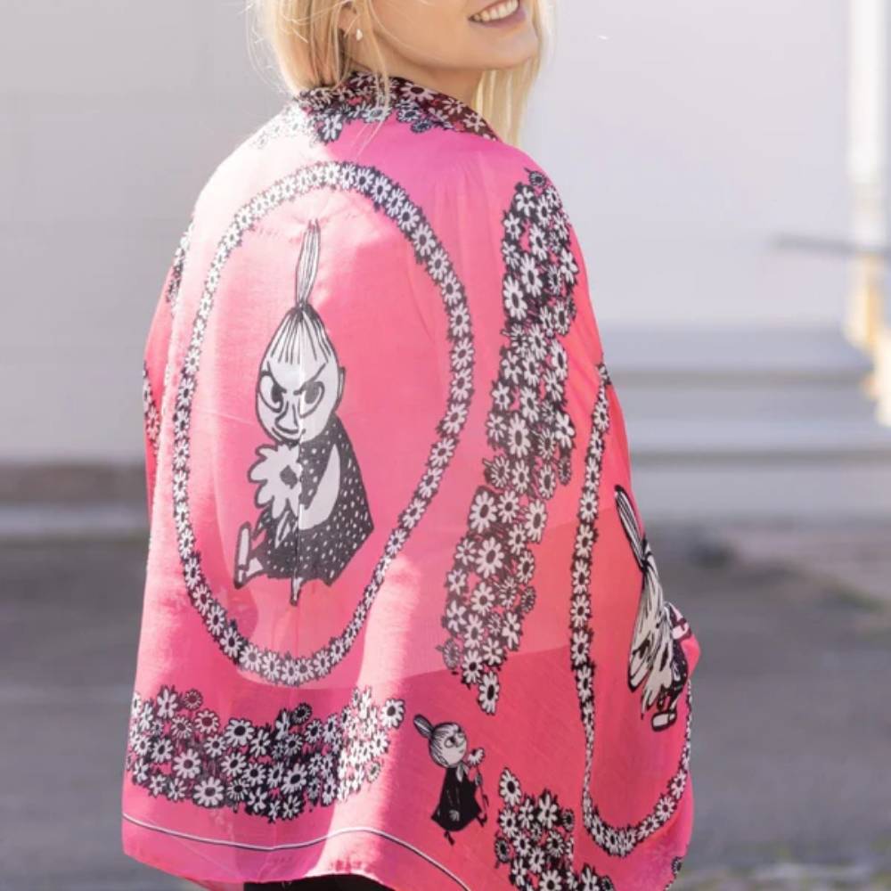 Little My Lyocell Scarf Fuchsia - The Official Moomin Shop