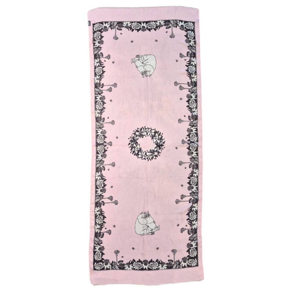 Moomin Hug Lyocell Scarf Rosa - The Official Moomin Shop