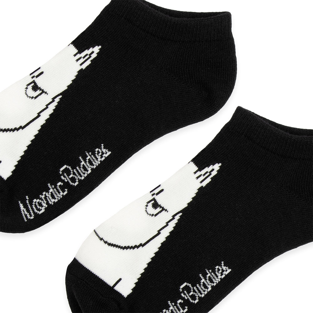 Moomintroll Angry Ankle Socks 36-42 Black - Nordicbuddies - The Official Moomin Shop