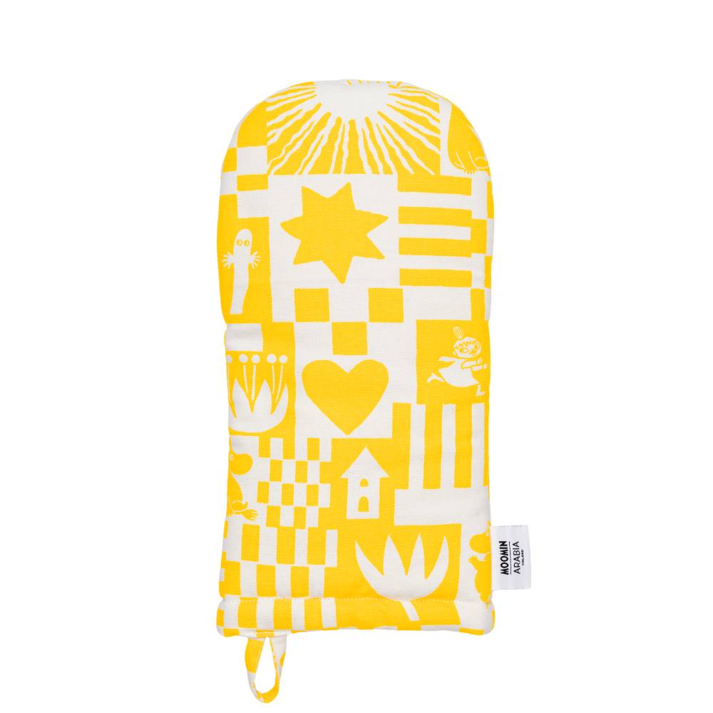 Moomin Party Oven Mitten Yellow - Moomin Arabia - The Official Moomin Shop