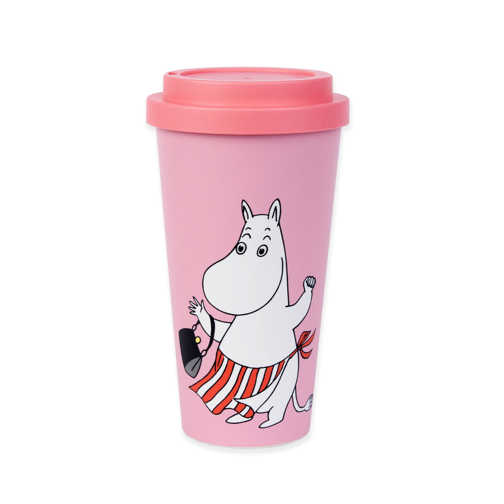 Moominmamma Take-Away Mug Peach - Nordicbuddies - The Official Moomin Shop