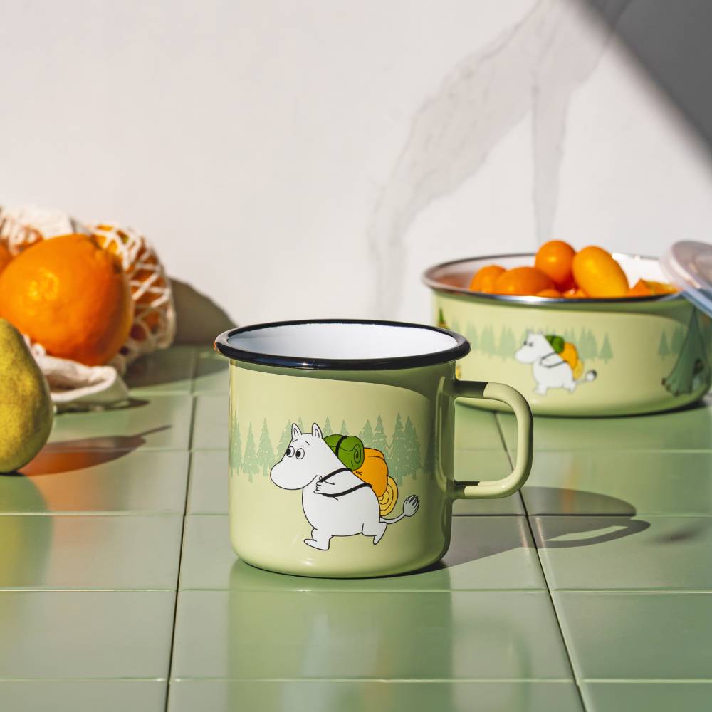 Moomin Campers Bowl & Lid 8dl Green - The Official Moomin Shop