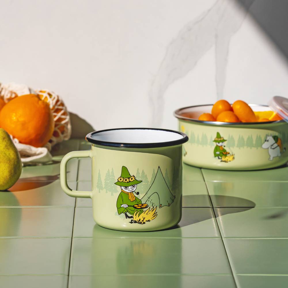 Moomin Campers Bowl & Lid 8dl Green - The Official Moomin Shop