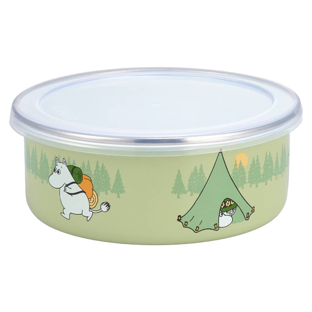 Moomin Campers Bowl & Lid 8dl Green - The Official Moomin Shop