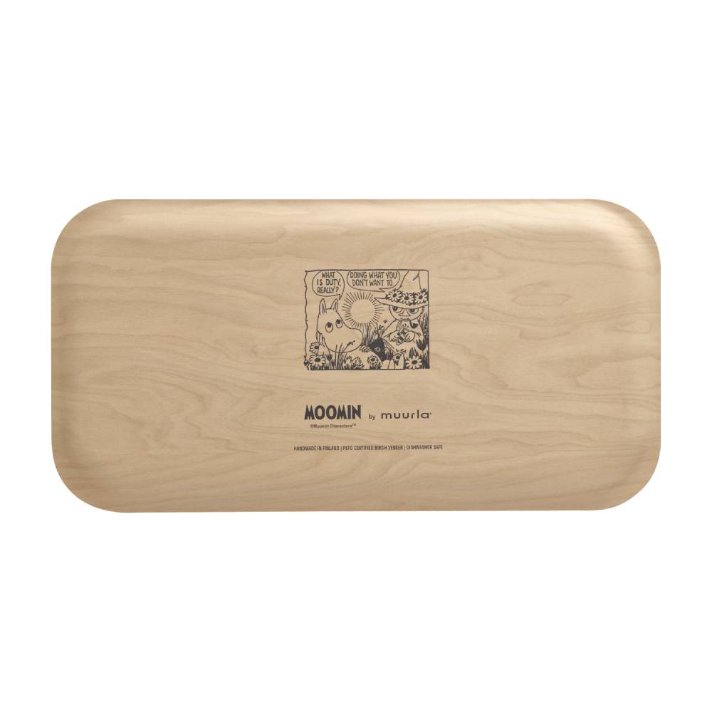 Moomin Garden Tray White 43x22cm - Muurla - The Official Moomin Shop