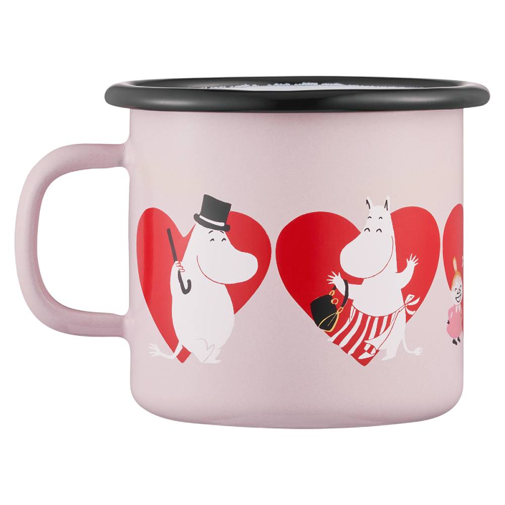 Moomin Heart Mug 2,5dl Pink - The Official Moomin Shop