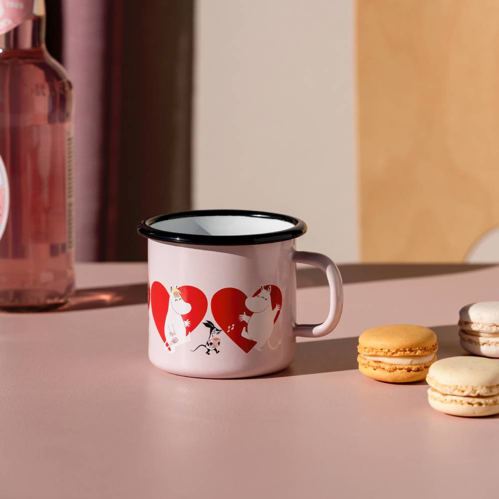 Moomin Heart Mug 2,5dl Pink - The Official Moomin Shop
