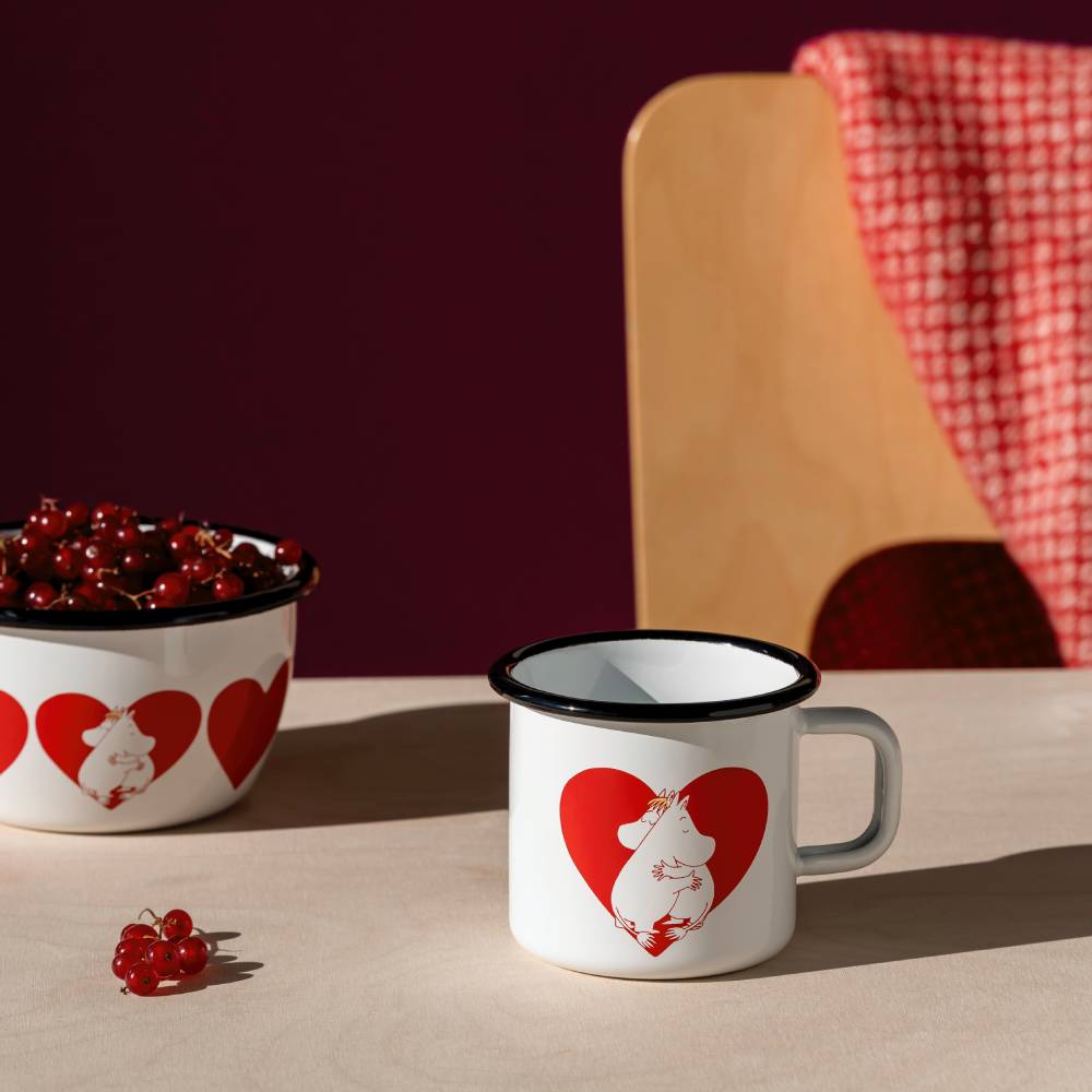 Moomin Heart Bowl 6dl White - The Official Moomin Shop