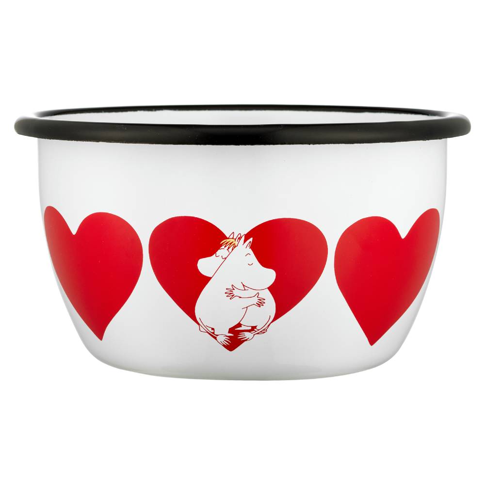 Moomin Heart Bowl 6dl White - The Official Moomin Shop