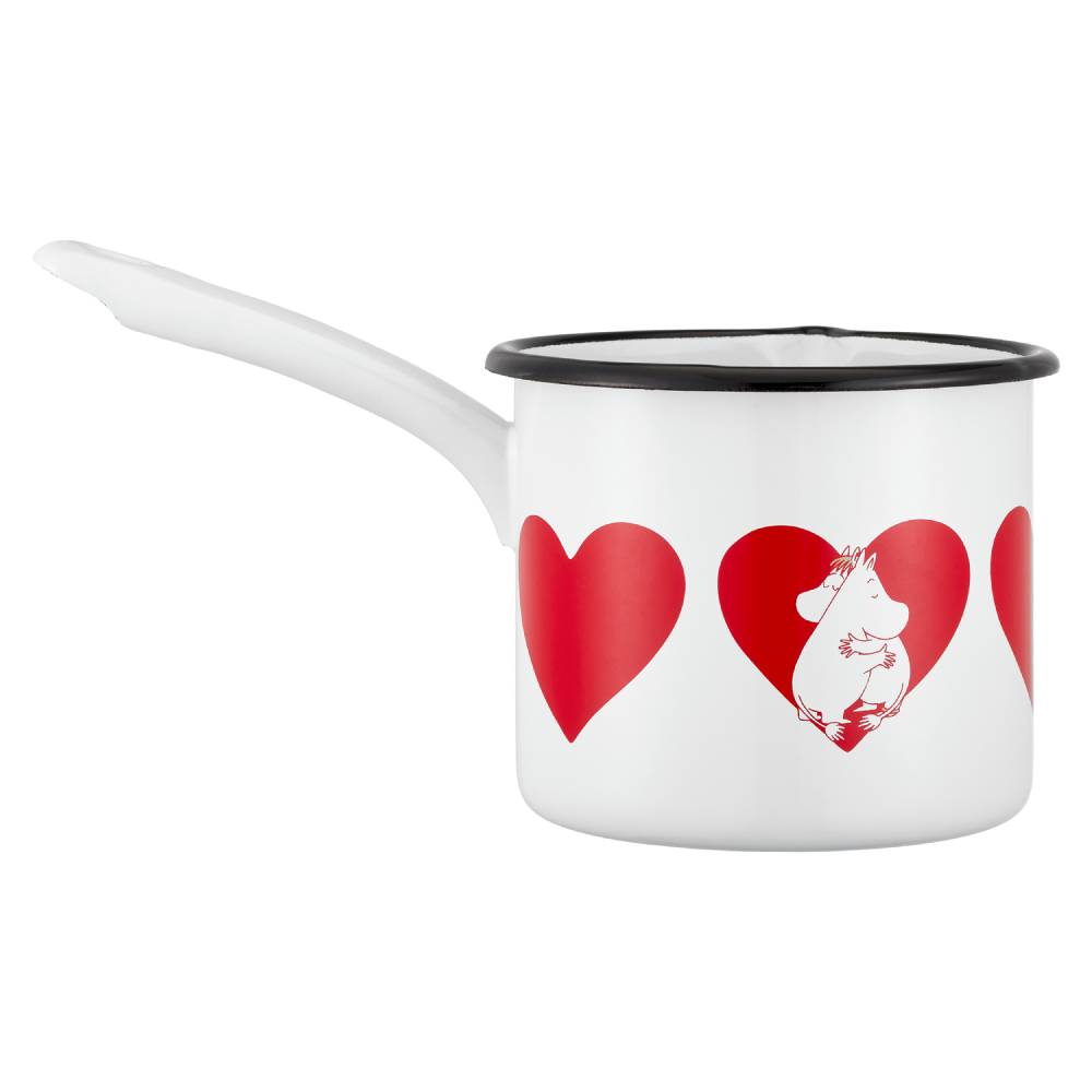 Moomin Heart Saucepan 1,3L White - The Official Moomin Shop