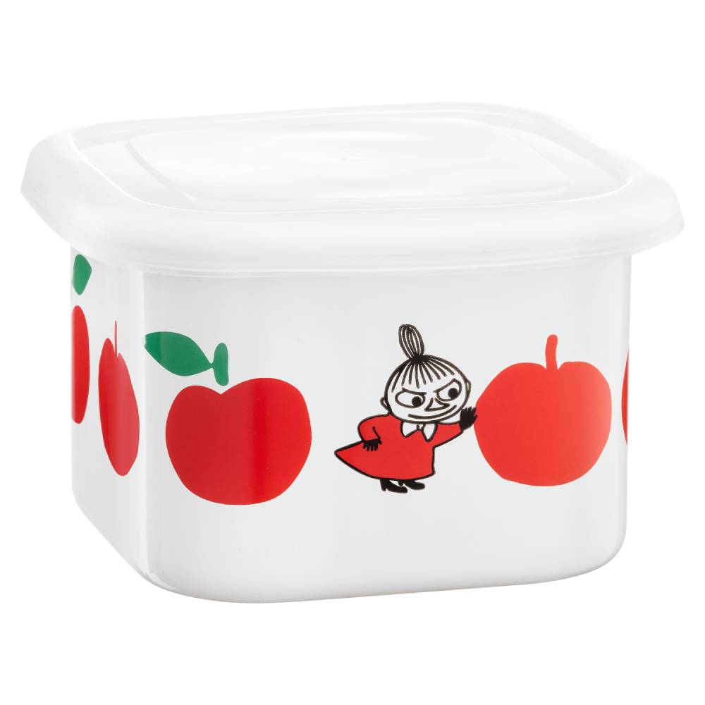 Moomin Joyfull Apples Jar 0,6dl Red - The Official Moomin Shop