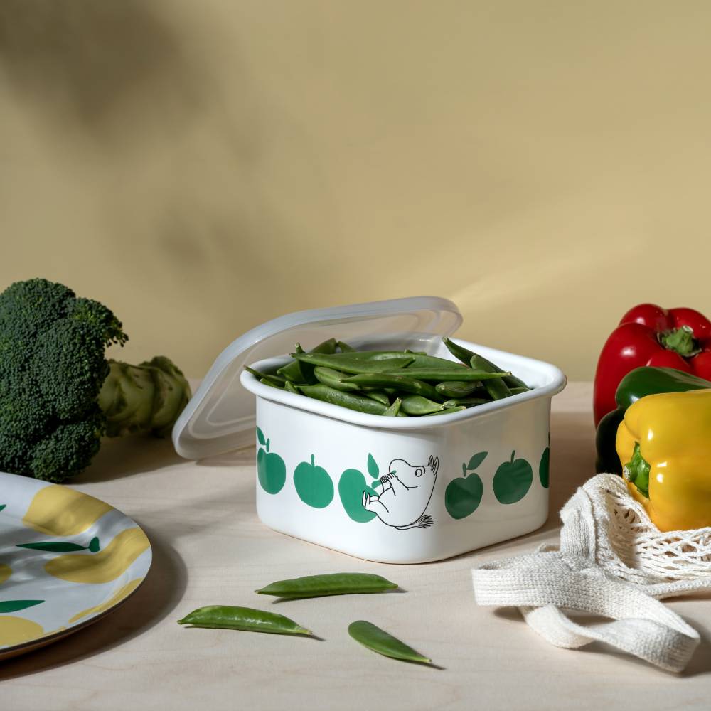 Moomin Joyfull Apples Jar 1,5L Green - The Official Moomin Shop