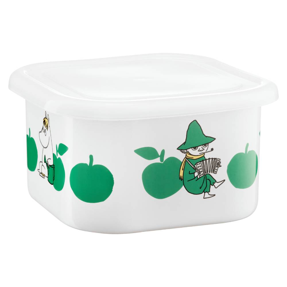 Moomin Joyfull Apples Jar 1,5L Green - The Official Moomin Shop