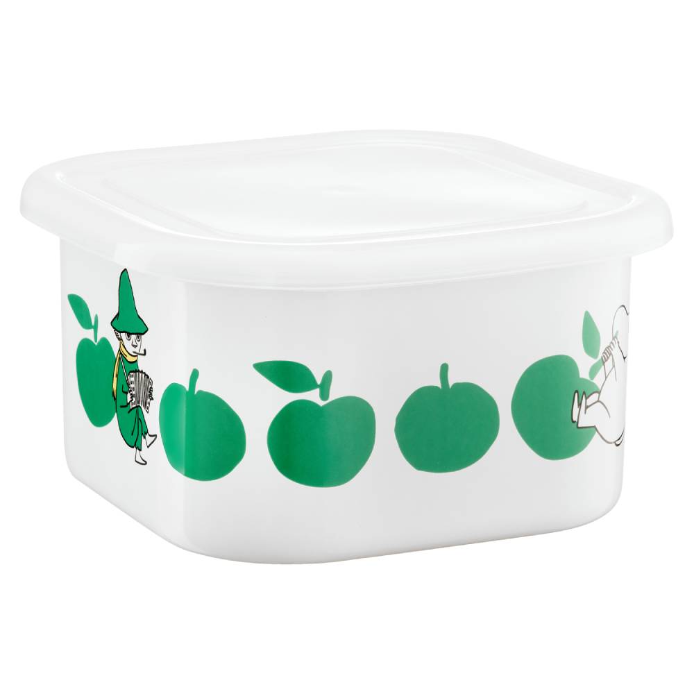 Moomin Joyfull Apples Jar 1,5L Green - The Official Moomin Shop