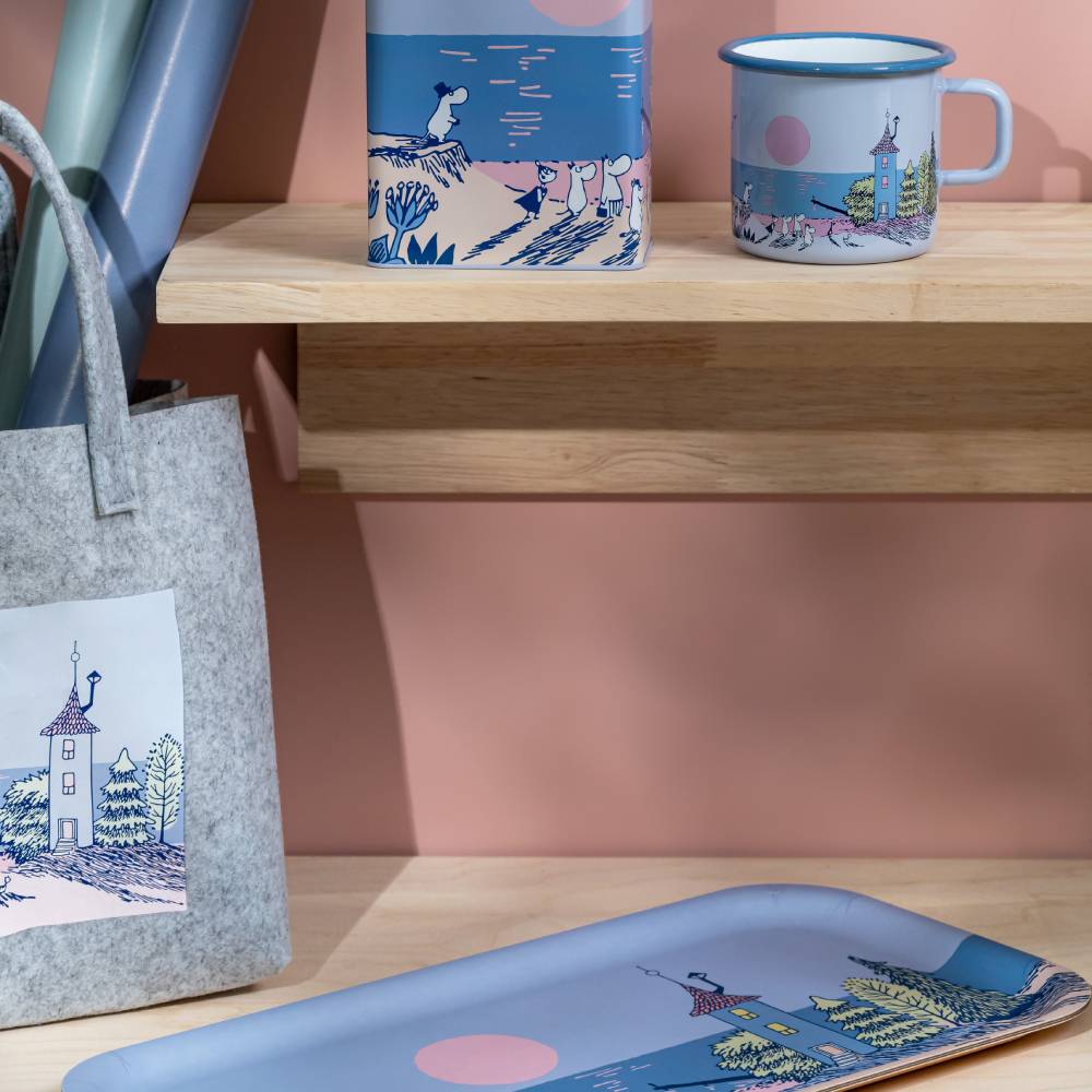 Moomin Sunset Tote Bag Grey - The Official Moomin Shop