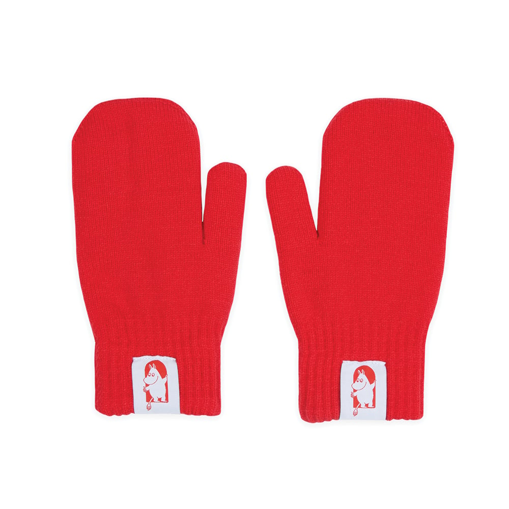 Moomin 80 Adult Mittens Red - Red Cross - The Official Moomin Shop