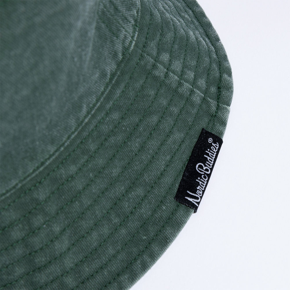 Moomintroll Running Classic Bucket Hat Denim Green - The Official Moomin Shop