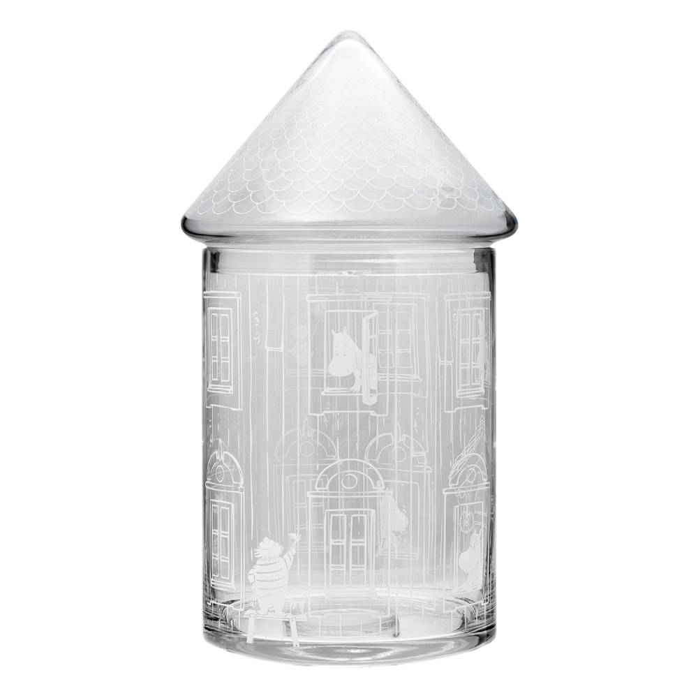 Moominhouse Glass Jar - The Official Moomin Shop