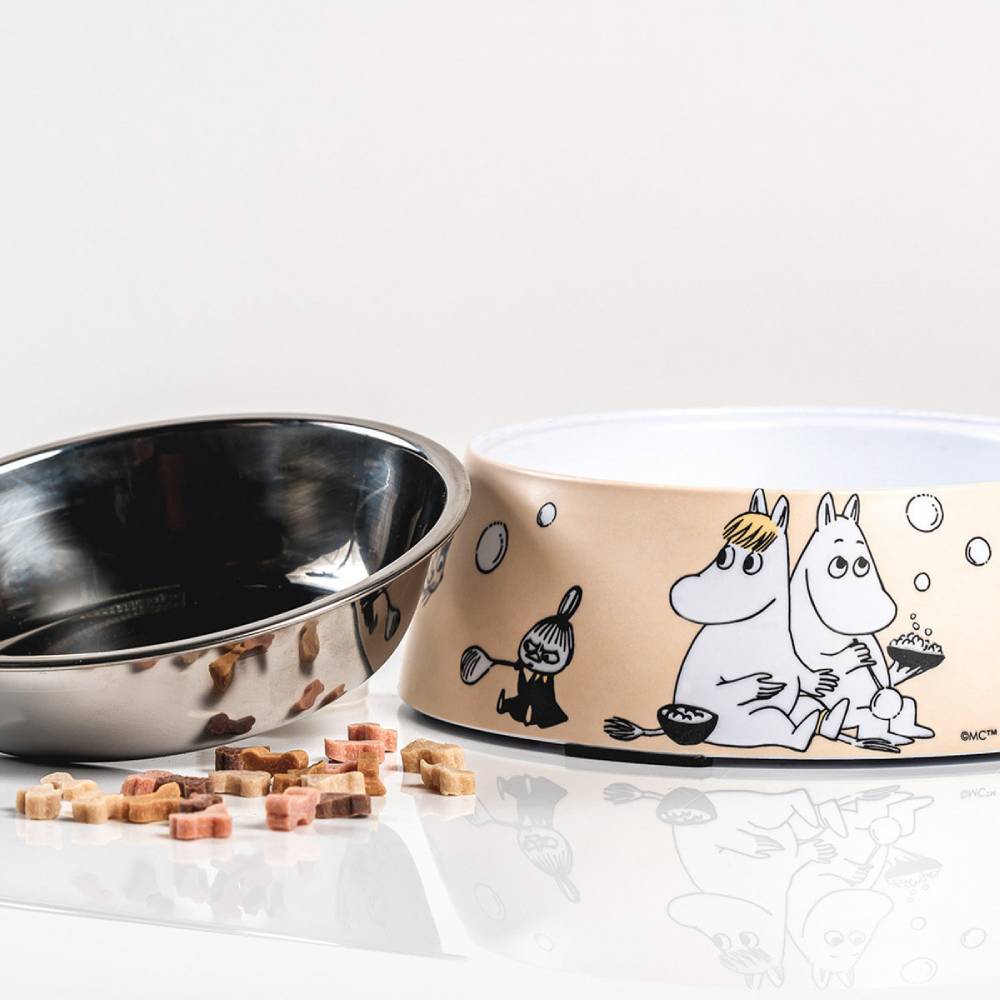 Moomin For Pets Food Bowl Beige M - Muurla - The Official Moomin Shop