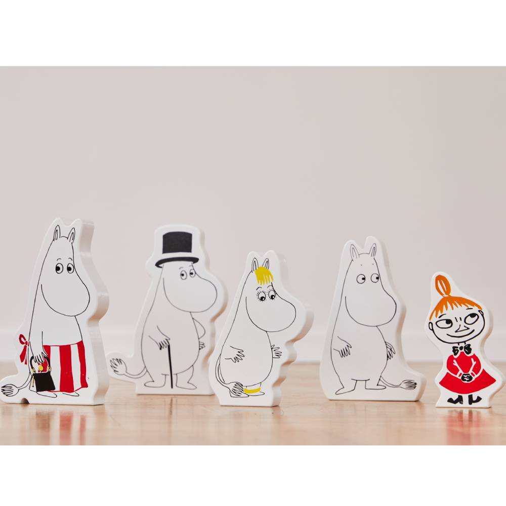 Moomin Family Wooden Figurine 5-set - Barbo Toys - The Official Moomin Shop