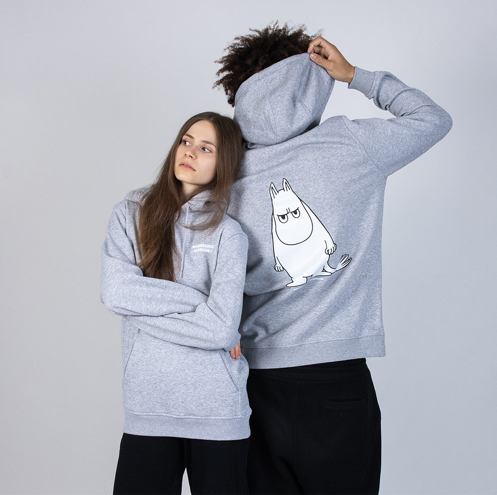 Moomintroll Hoodie Grey - Nordicbuddies - The Official Moomin Shop