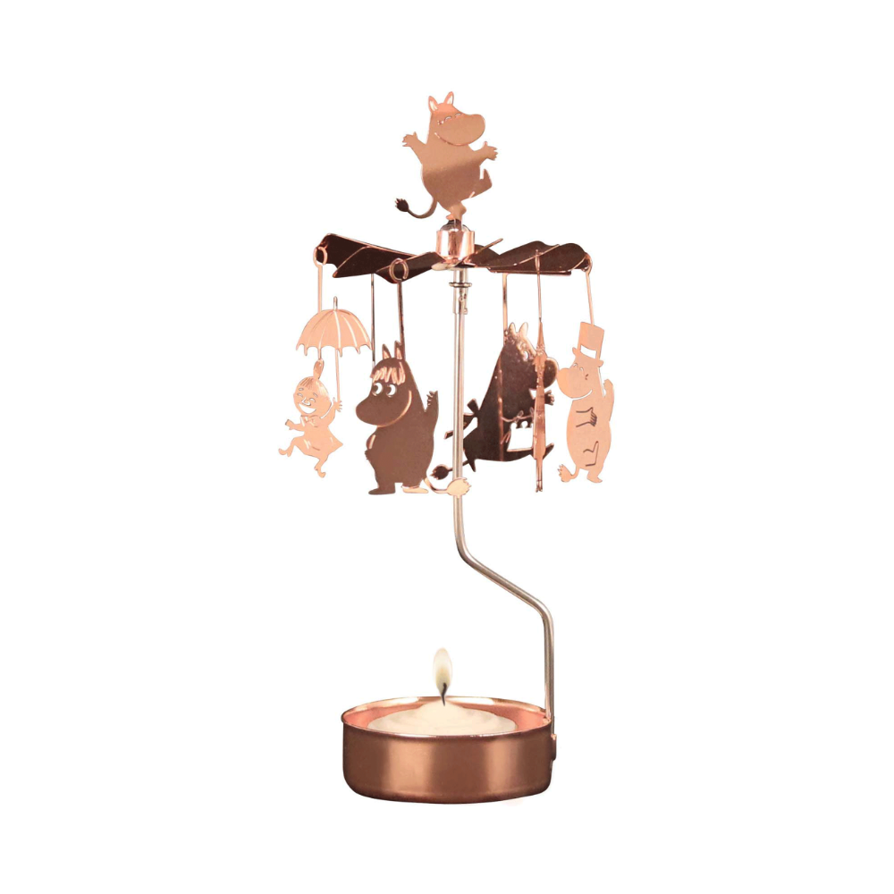 Moomintroll Rotary Candle Holder Copper - Pluto Design - The Official Moomin Shop