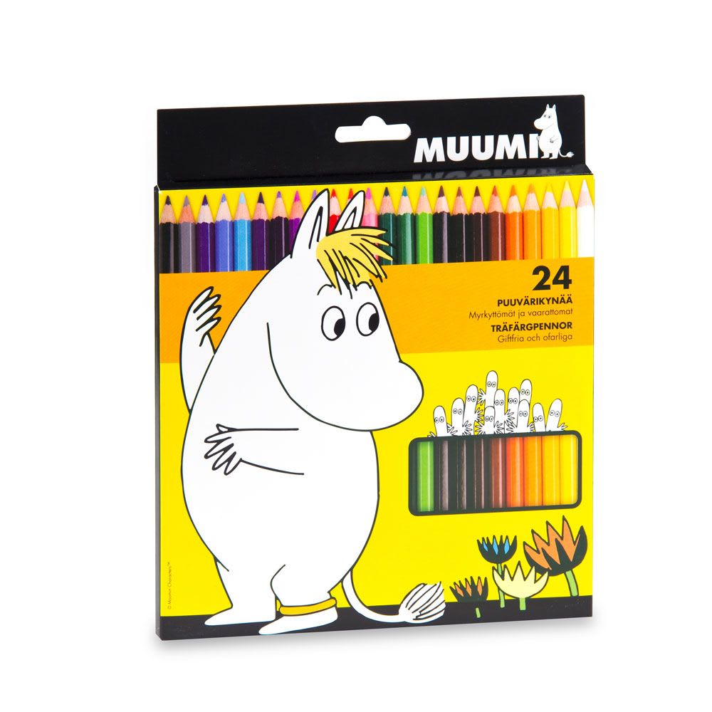 Snorkmaiden Coloured pencils 24pcs. - Anglo Nordic - The Official Moomin Shop