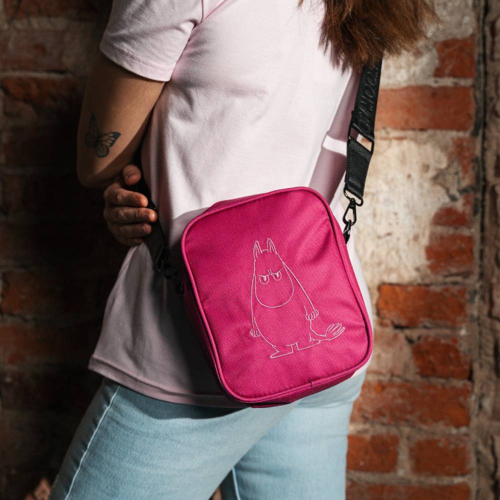 Moomintroll Angry Shoulder Bag Magenta - Martinex - The Official Moomin Shop