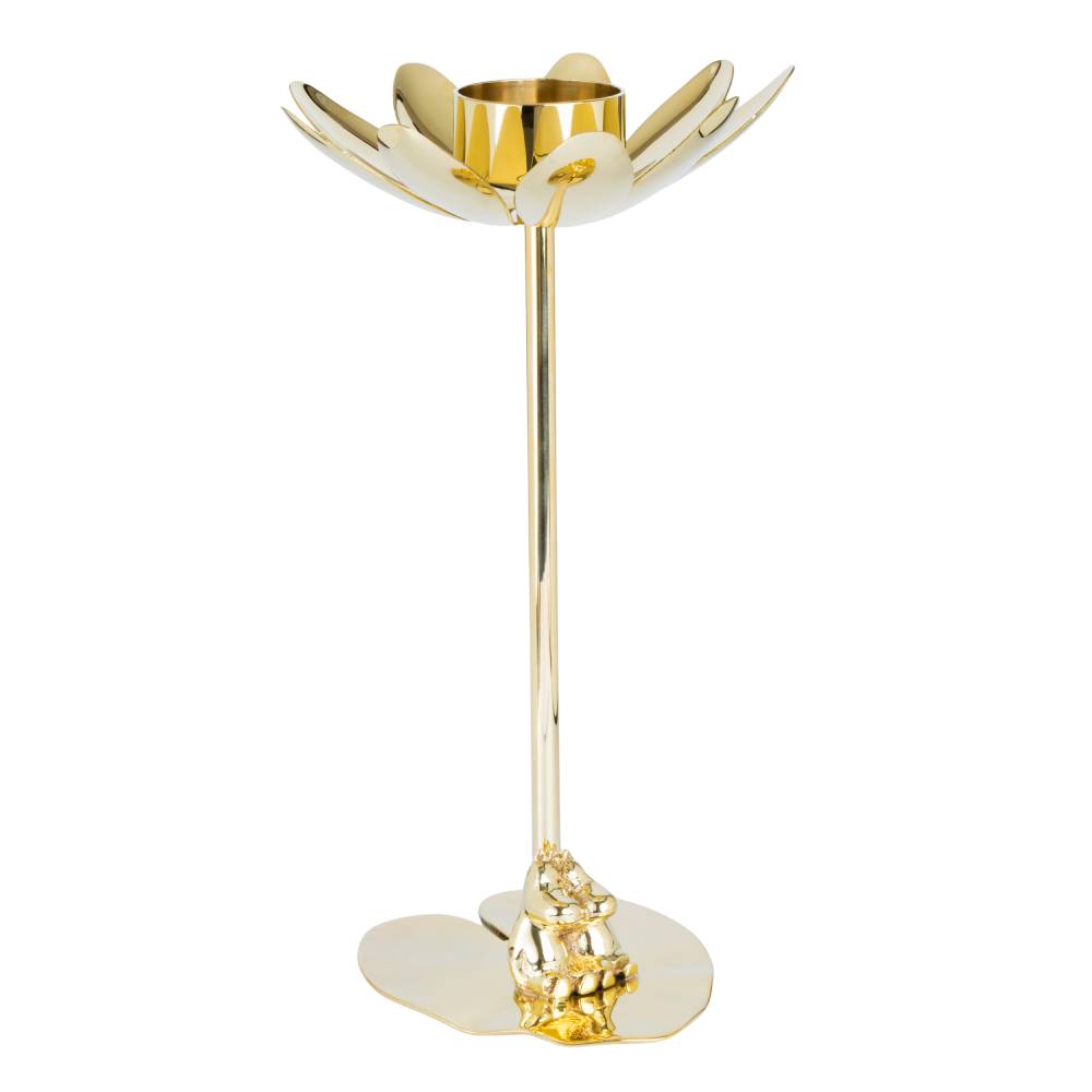 Moomintroll &amp; Snorkmaiden Candlestand Gold - The Official Moomin Shop