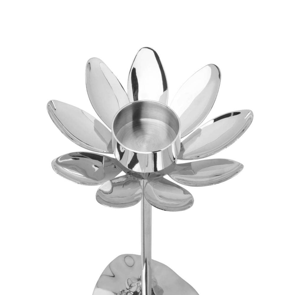 Moomintroll &amp; Snorkmaiden Candlestand Silver - The Official Moomin Shop
