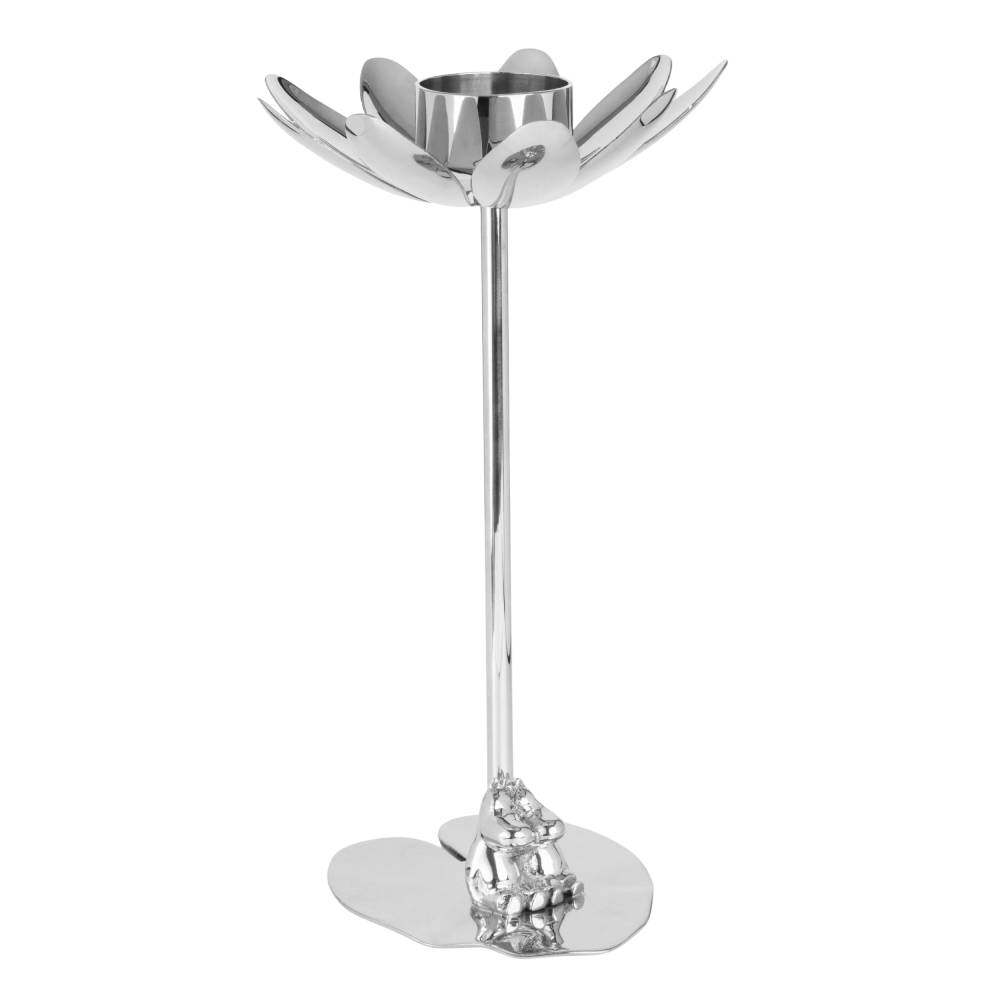 Moomintroll &amp; Snorkmaiden Candlestand Silver - The Official Moomin Shop