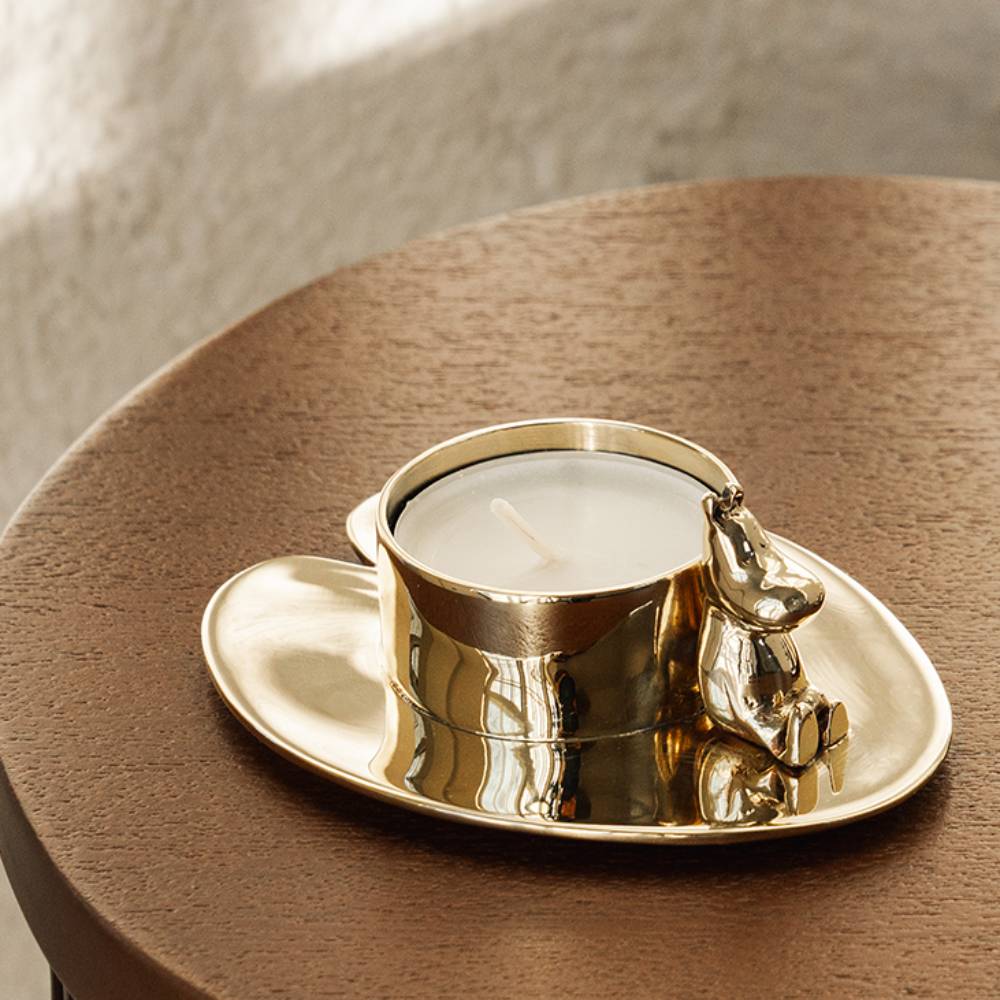 Moomintroll Candlestand Gold - The Official Moomin Shop