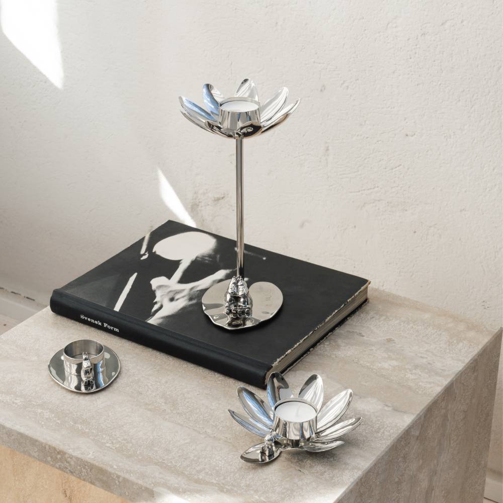 Moomintroll Candlestand Silver - The Official Moomin Shop