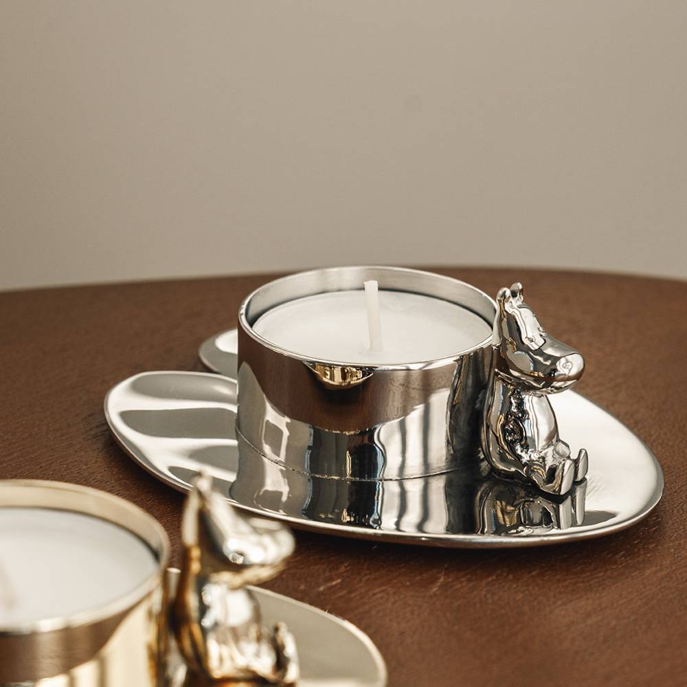 Moomintroll Candlestand Silver - The Official Moomin Shop
