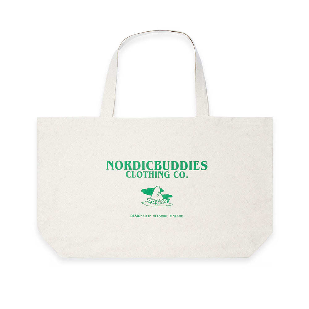 Snufkin Tote Bag White XL - The Official Moomin Shop