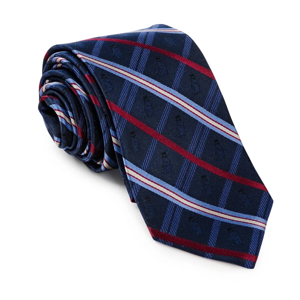 Moominpappa Woven Silk Tie Darkblue - The Official Moomin Shop
