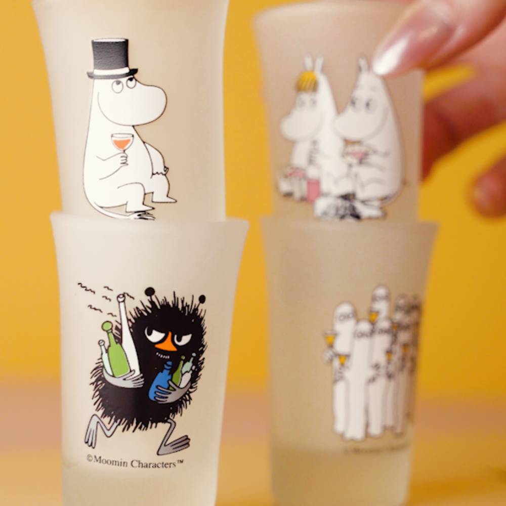Moomintroll & Snorkmaiden & Hattifatteners Mini Tumbler 5cl 2-set - The Official Moomin Shop