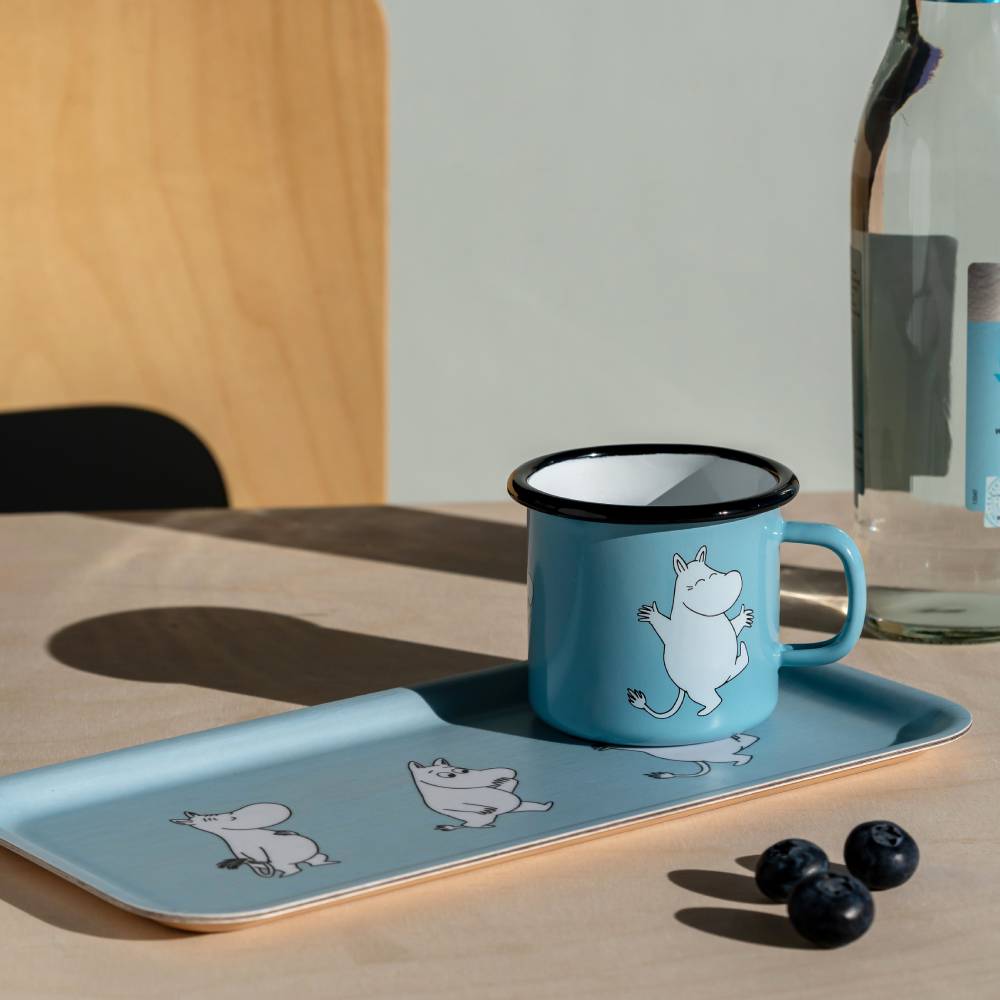 Moomintroll Retro Mug 2,5dl Blue - The Official Moomin Shop