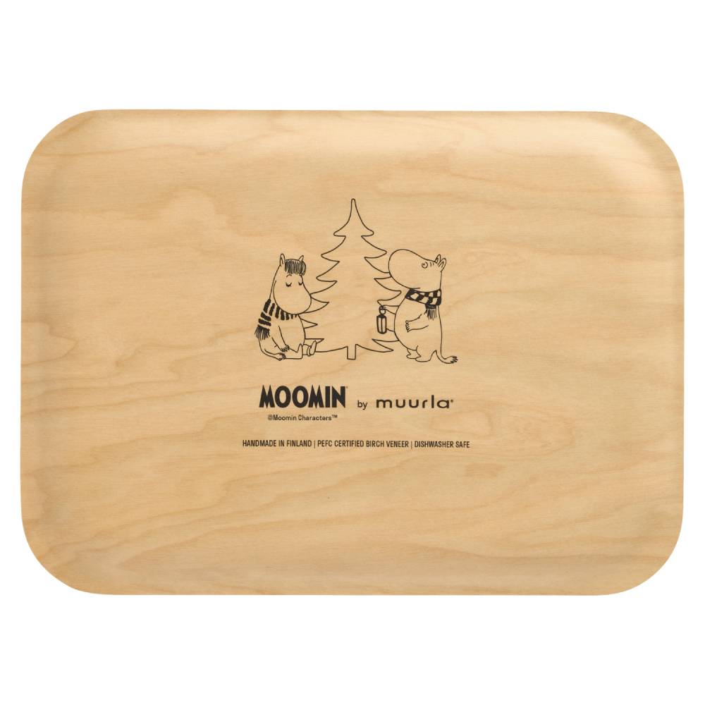 Moomin Snowfall Mug & Led Candle & Tray Lilac Bundle