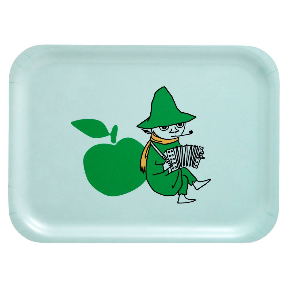 Moomin Joyfull Apples Tray 27x20cm Green - The Official Moomin Shop